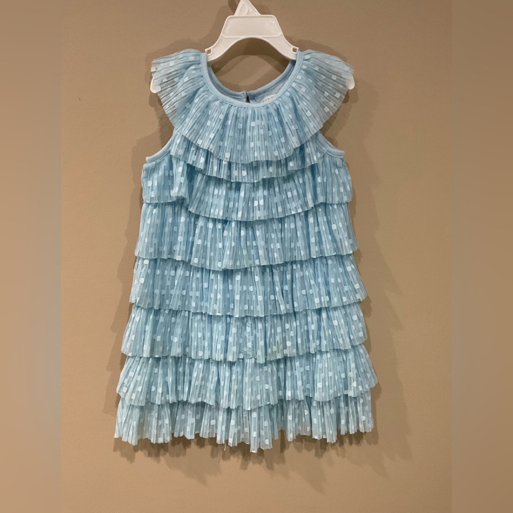 🟠 CAT & JACK Girl’s Lace Layered Cotton Blend Lining Dress, 5T